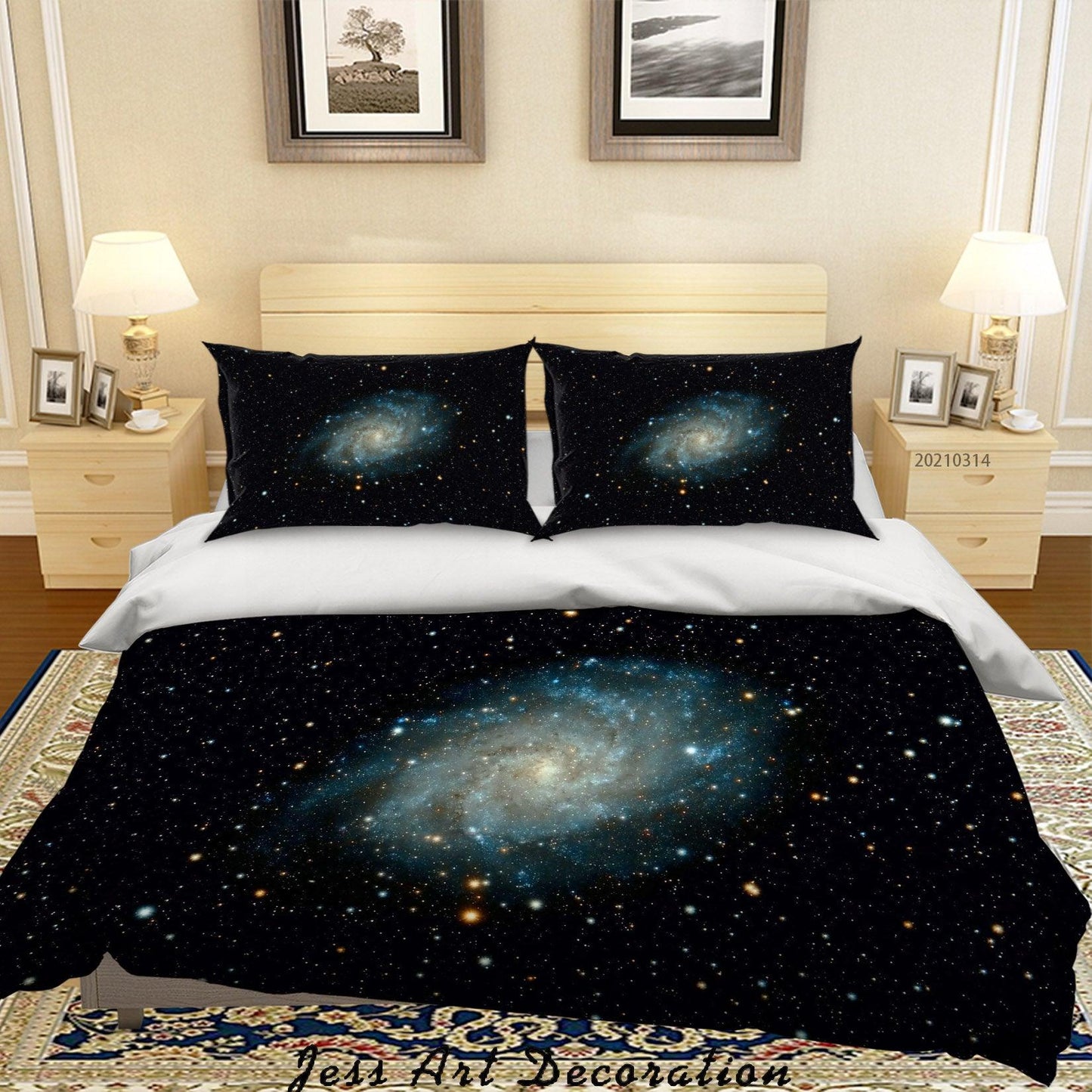 3D Black Space Stars Quilt Cover Set Bedding Set Duvet Cover Pillowcases 142