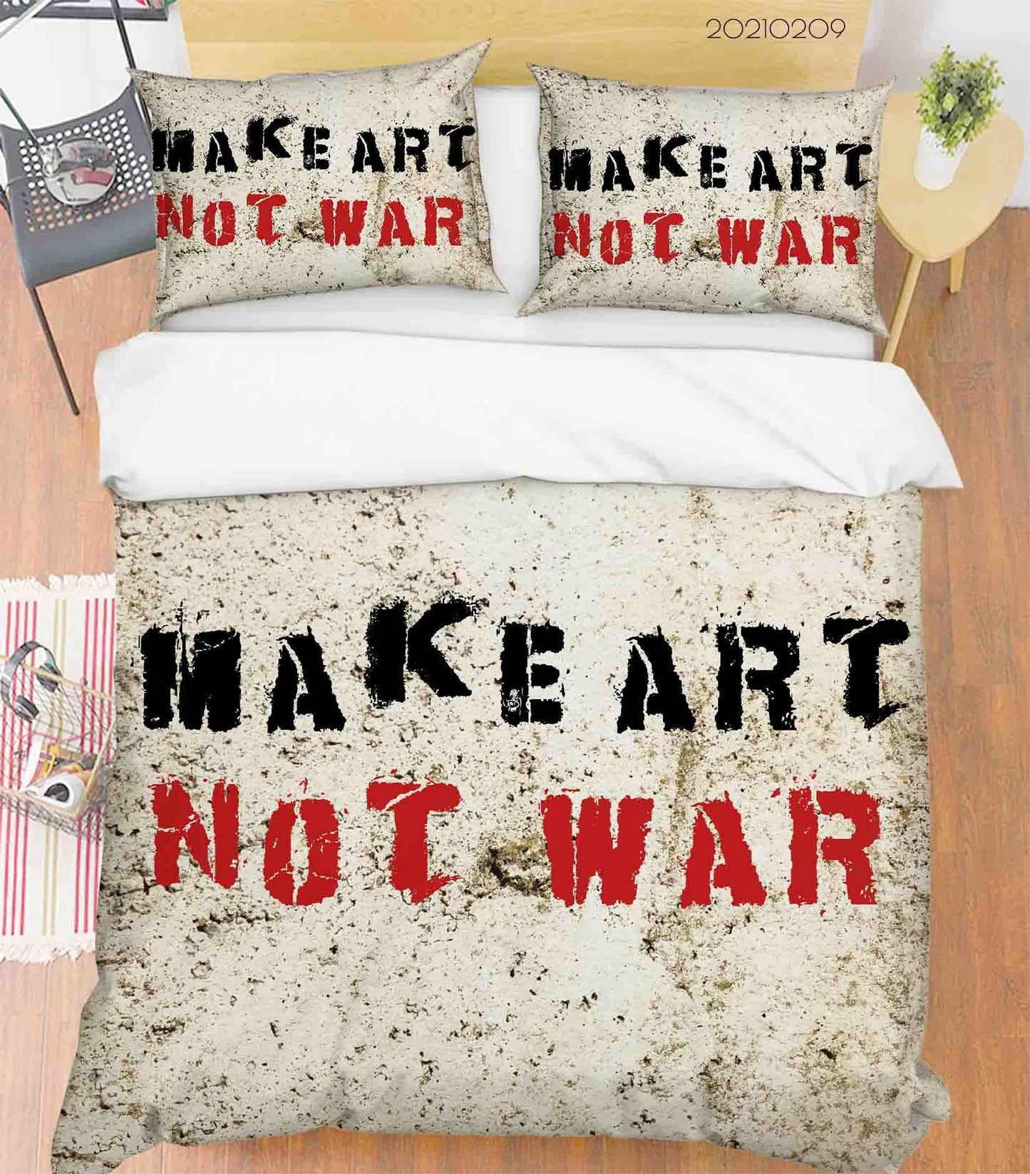 3D Artist Graffiti Works Quilt Cover Set Bedding Set Duvet Cover Pillowcases 230