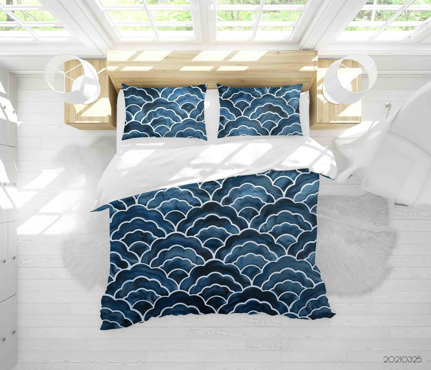 3D Abstract Japanese Pattern Quilt Cover Set Bedding Set Duvet Cover Pillowcases 210