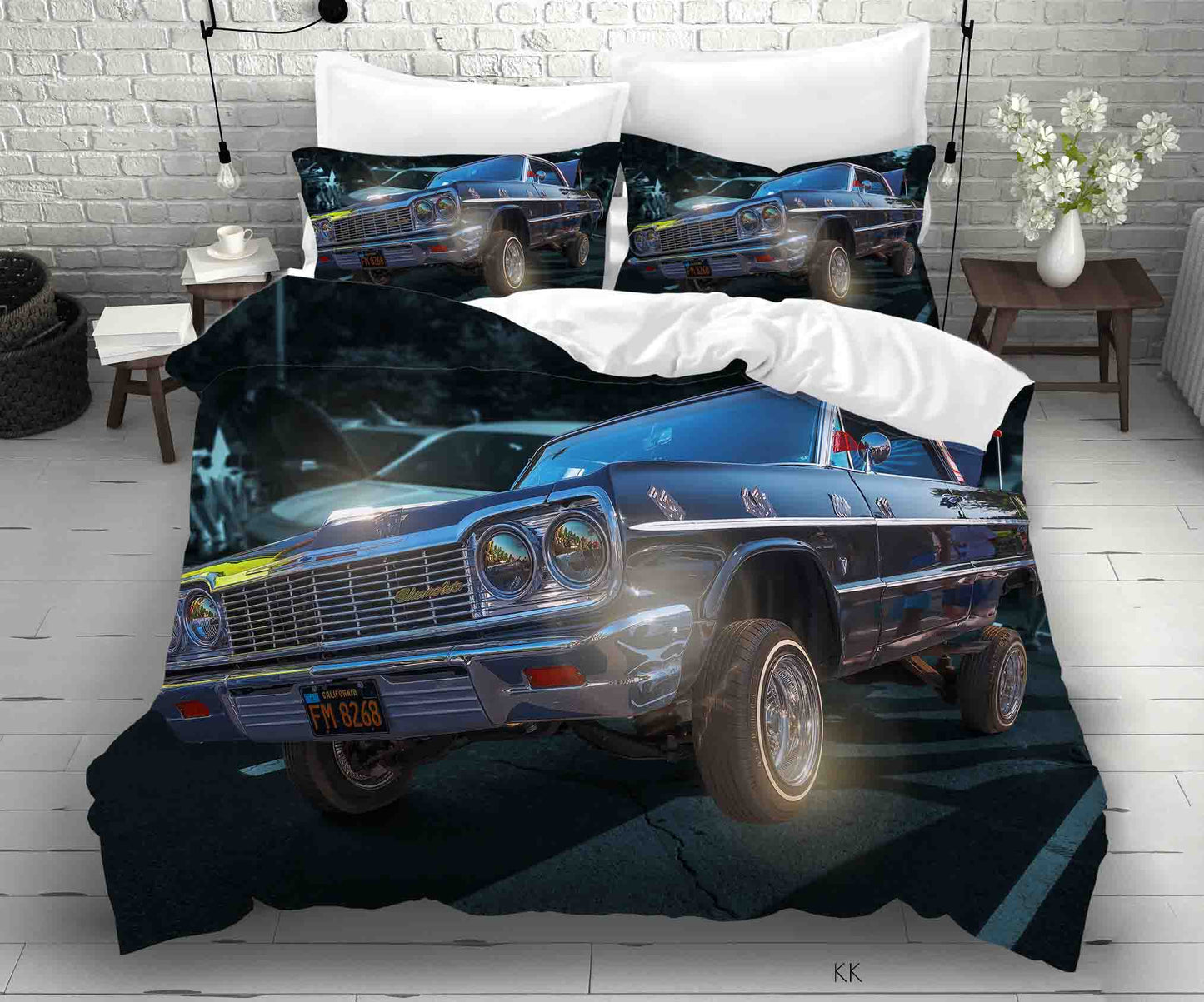 3D Automobile Tree Quilt Cover Set Bedding Set Duvet Cover Pillowcase 404