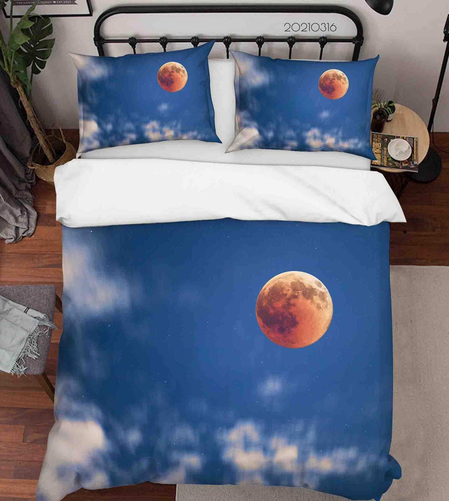 3D Blue Sky Planet Quilt Cover Set Bedding Set Duvet Cover Pillowcases 137