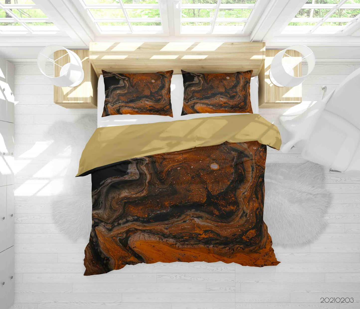 3D Abstract Marble Texture Quilt Cover Set Bedding Set Duvet Cover Pillowcases 44