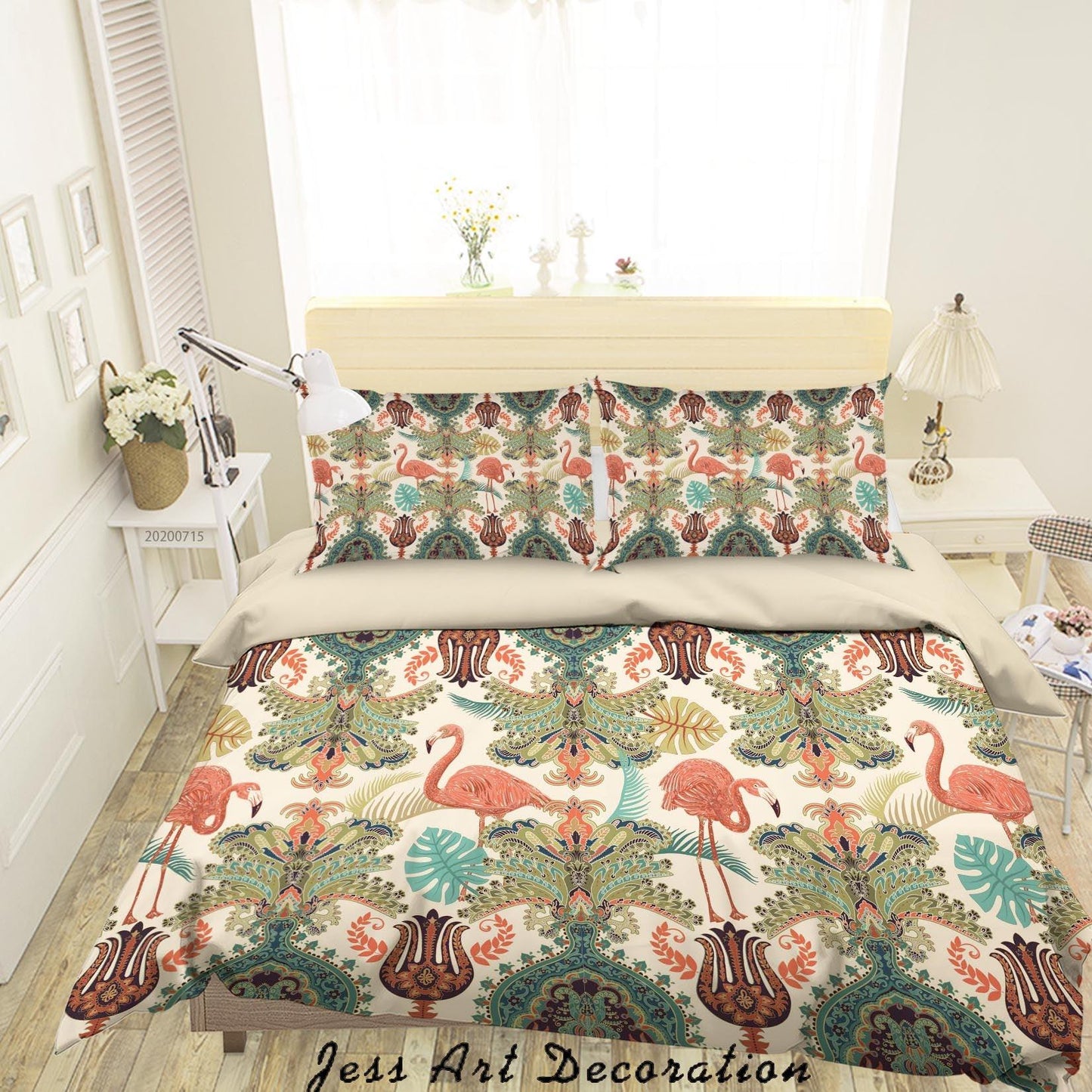 3D Abstract Vintage Floral Pattern Quilt Cover Set Bedding Set Duvet Cover Pillowcases WJ 3909