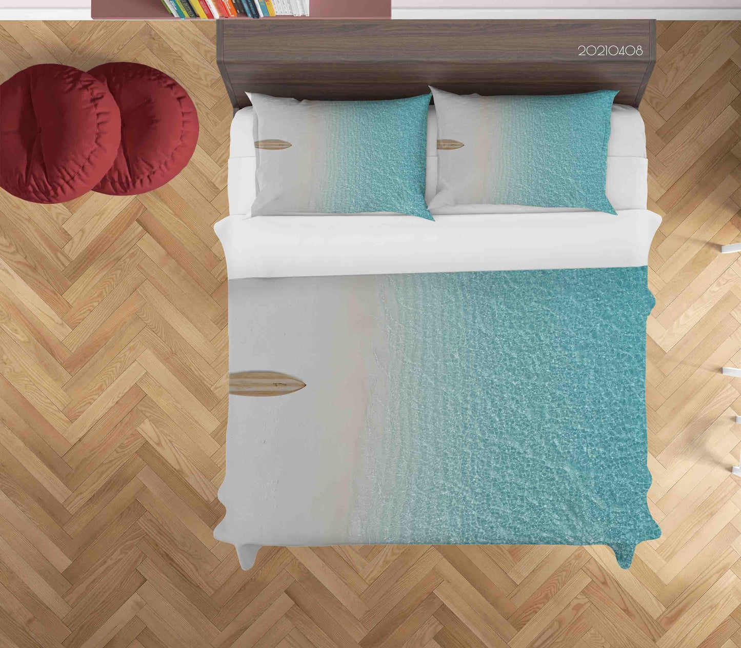 3D Beach Landscape Quilt Cover Set Bedding Set Duvet Cover Pillowcases 2