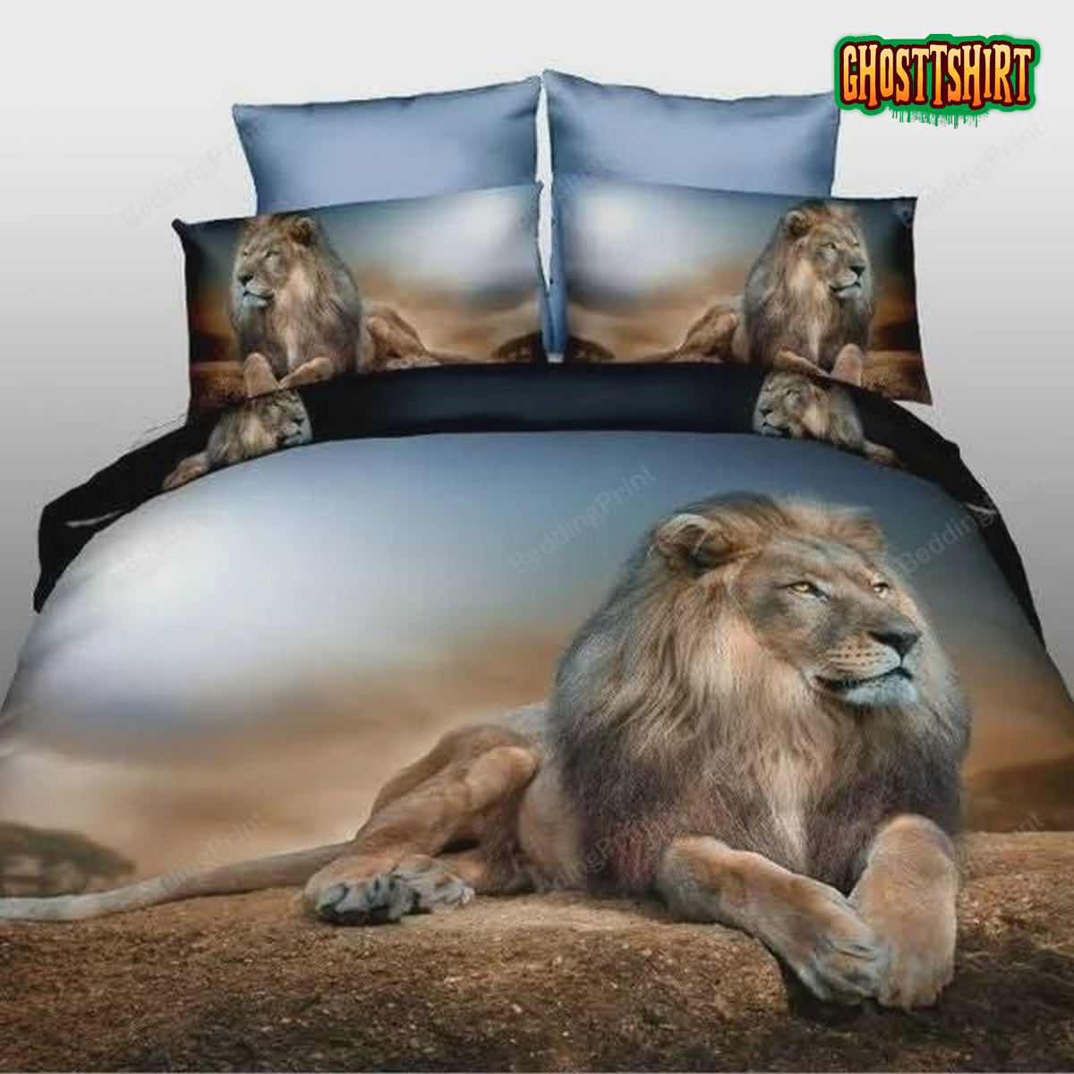 3D Animal Lion Bedding Set