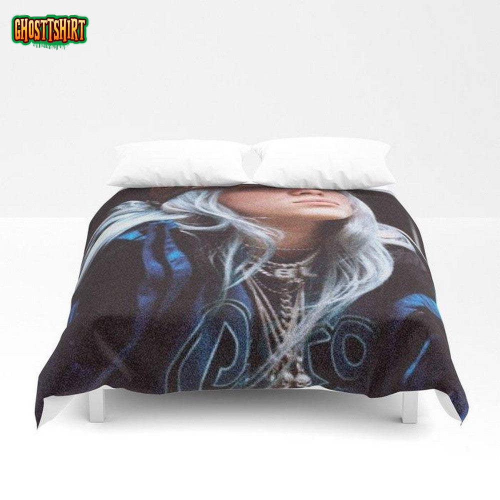 3D Billie Eilish With A Lv Hat Duvet Cover Bedding Set