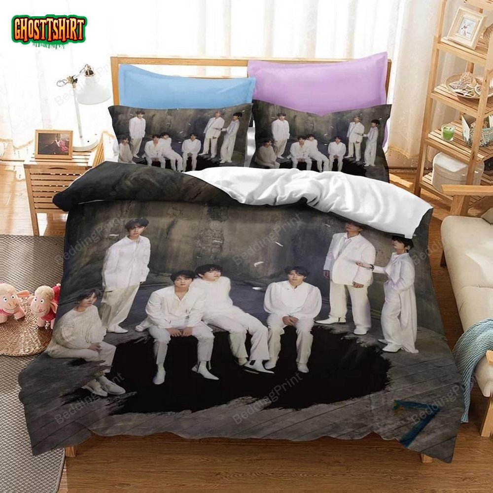3D BTS Map Of The Soul 7 Photo Bedding Set