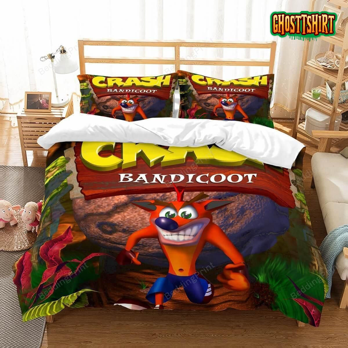 3D Crash Bandicoot Et Duvet Cover Bedding Set
