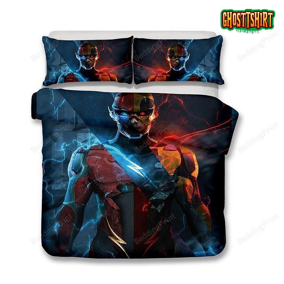 3D Dc Barry Allen The Flash Duvet Cover Bedding Set