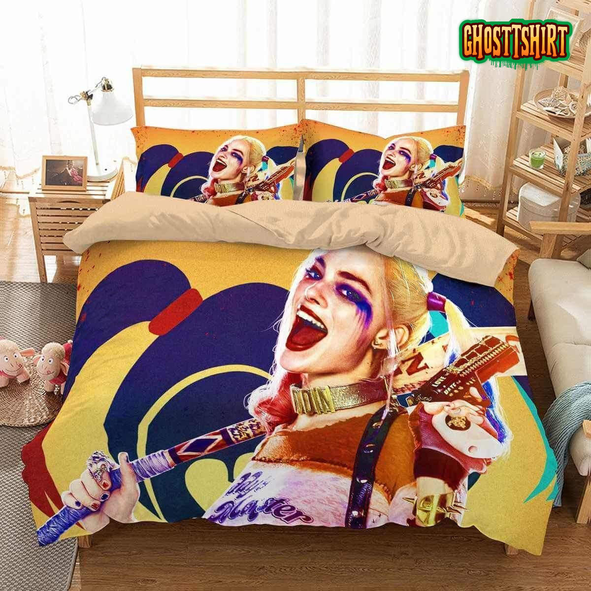 3D Harley Quinn Duvet Cover Bedding Set