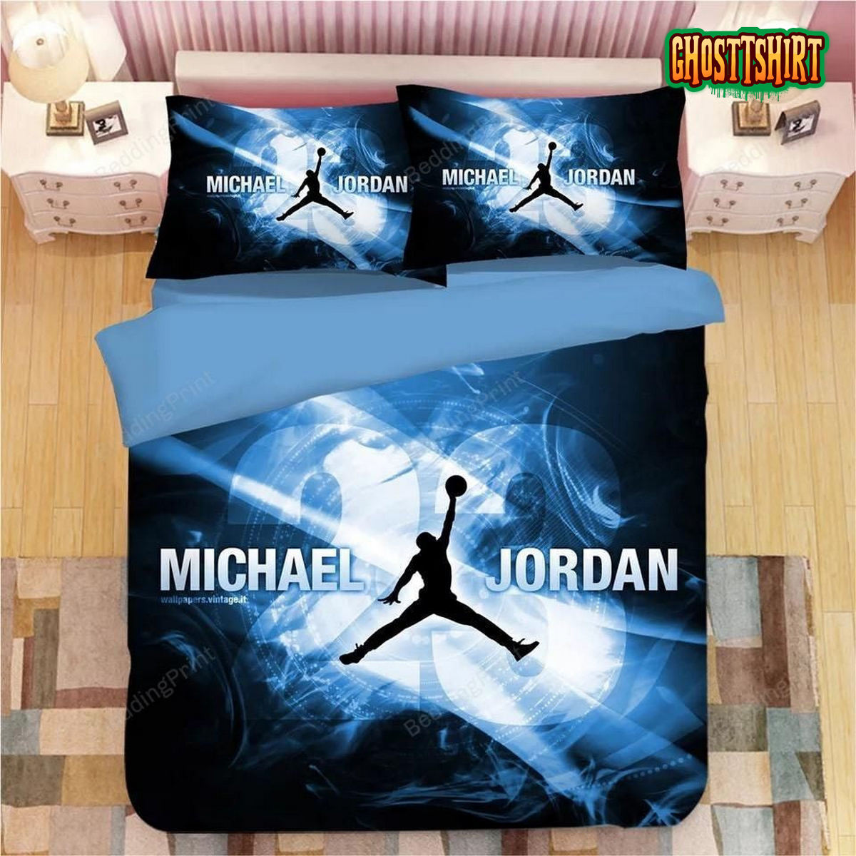 3D Nba Michael Jordan 23 Basketball Duvet Cover Bedding Set