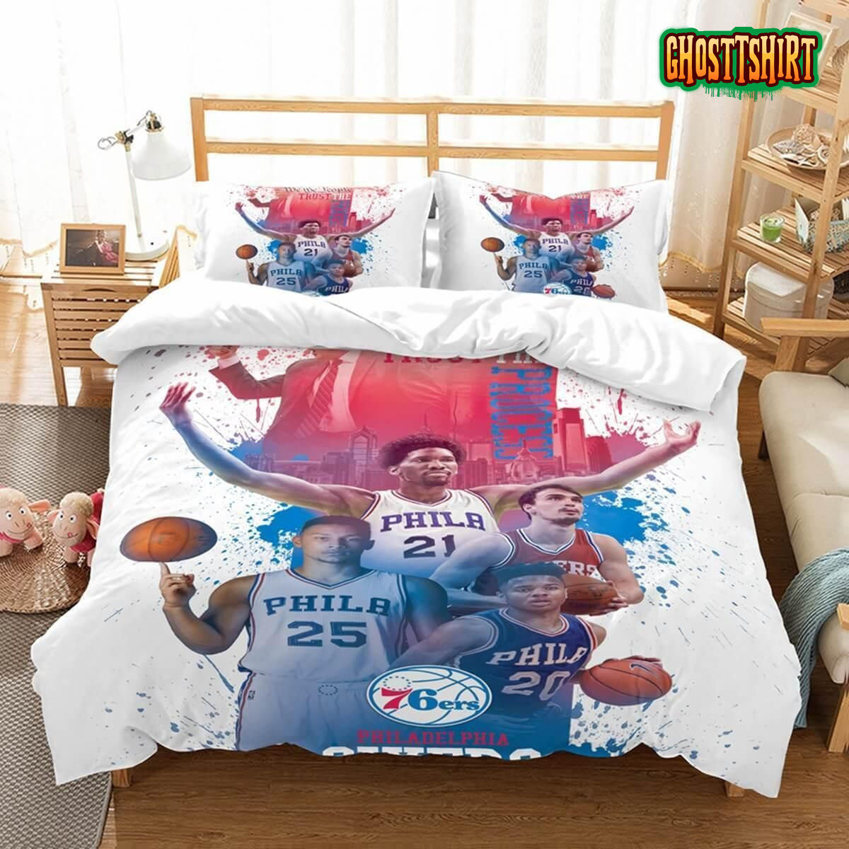 3D Philadelphia 76ers Et Duvet Cover Bedding Set