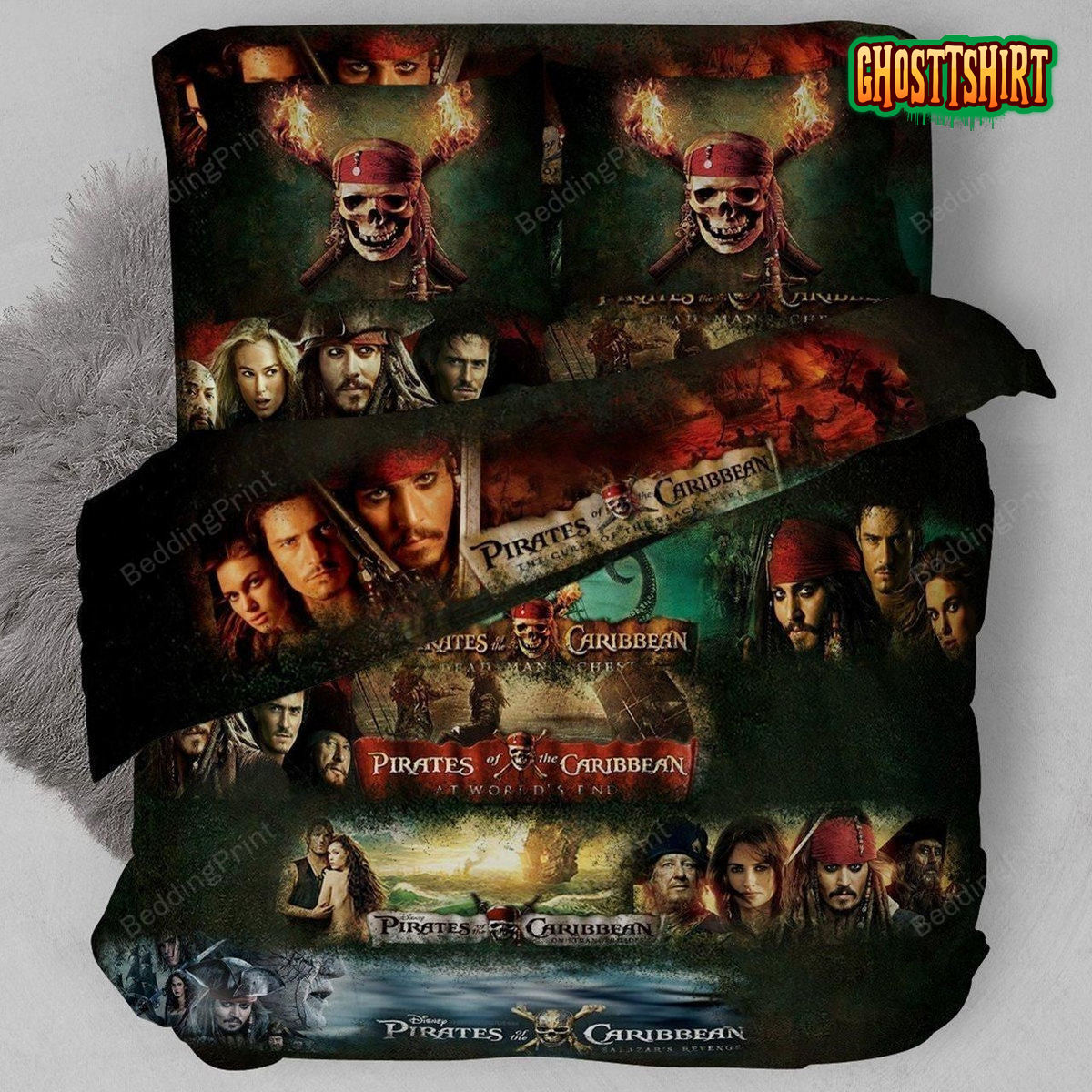 3D Pirates Of The Caribbean Series Season Bedding Set