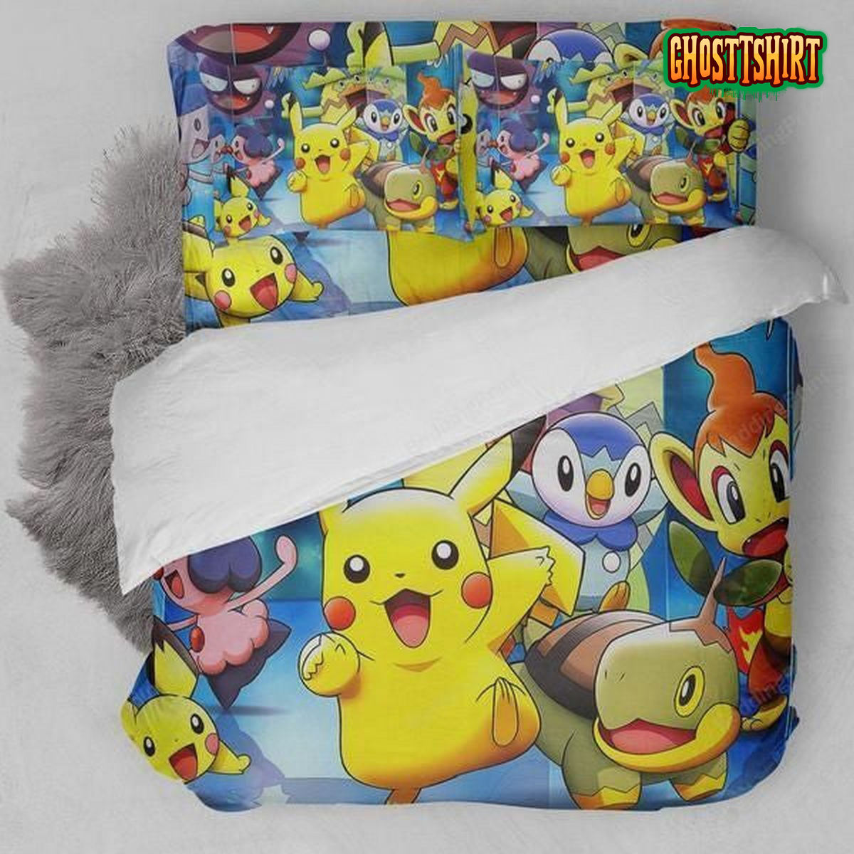 3D Pokemon Collection Bedding Set