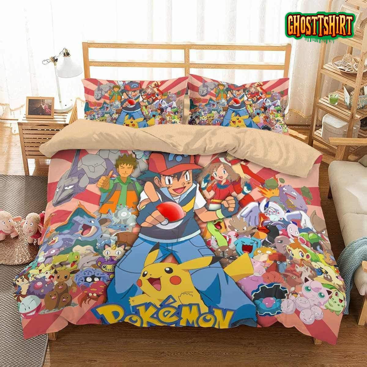 3D Pokemon Duvet Cover Bedding Set