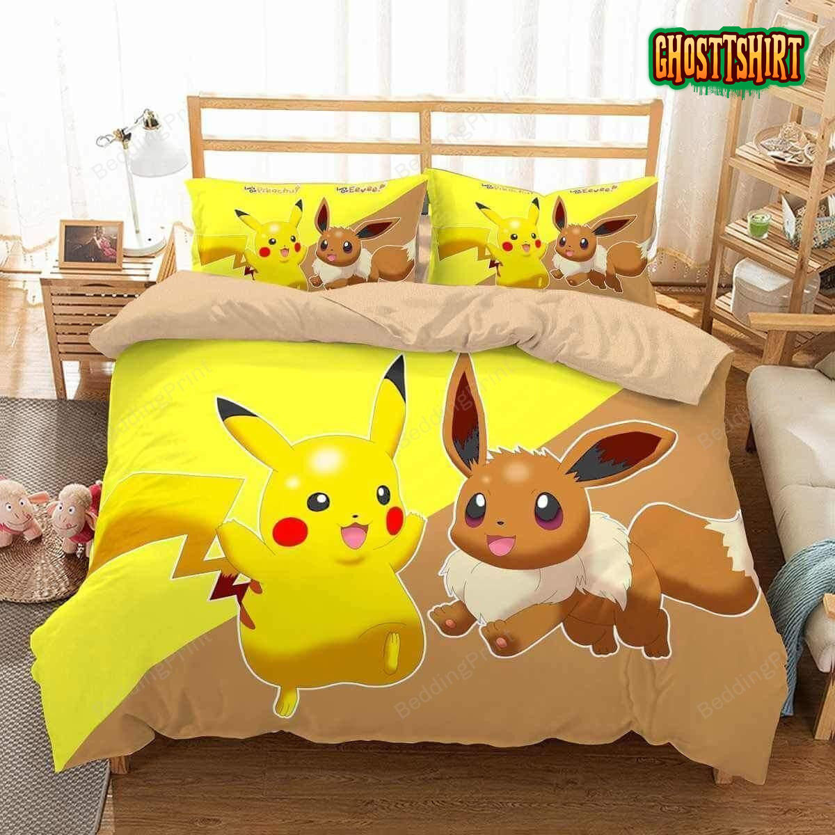 3D Pokemon Go Duvet Cover Bedding Set 3