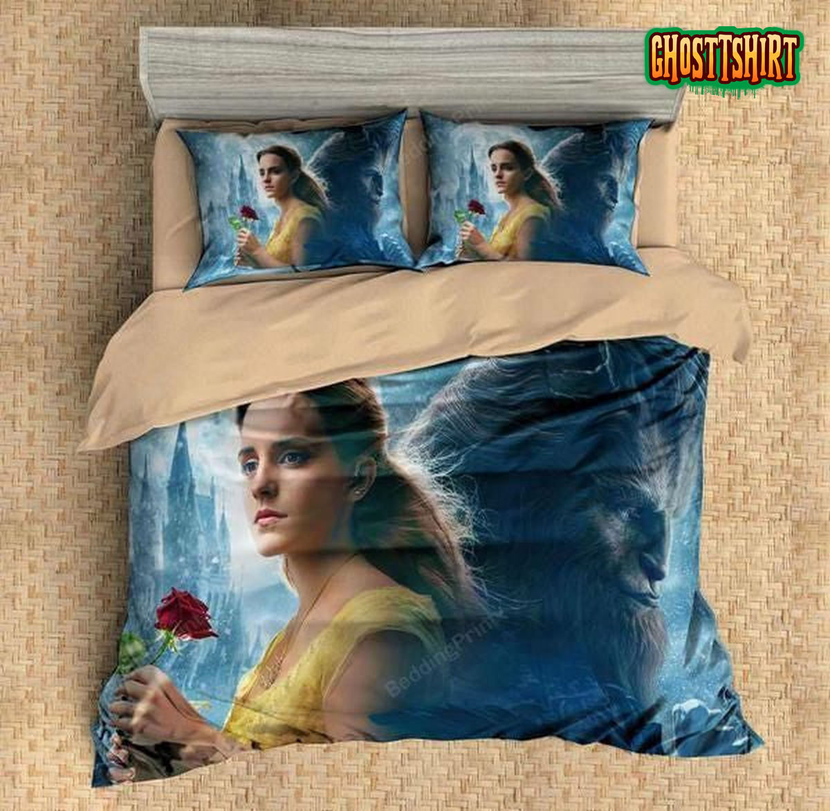 3D Printed Beauty And The Beast Musical Romantic Movie Bedding Set
