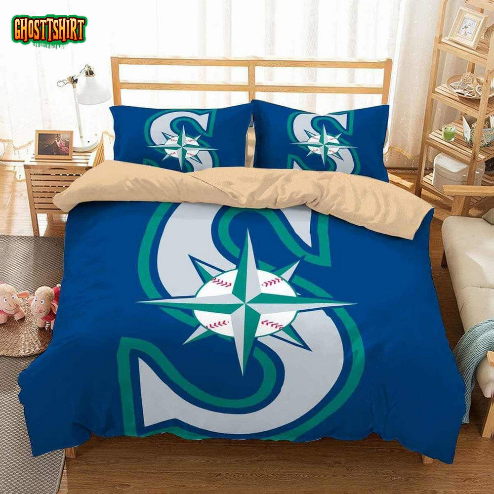 3D Seattle Mariners Duvet Cover Bedding Set