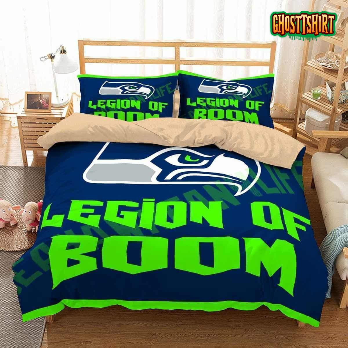 3D Seattle Seahawks Duvet Cover Bedding Set