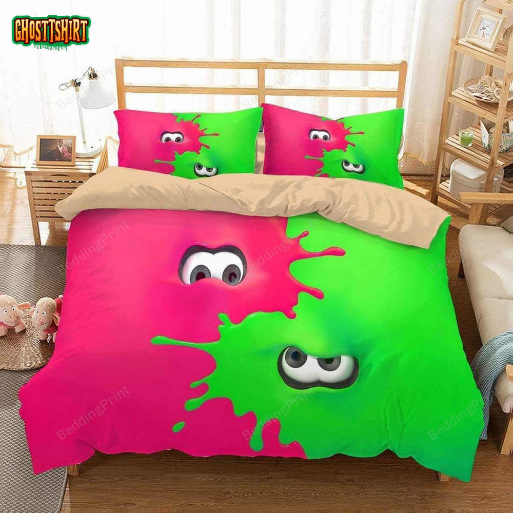 3D Splatoon 2 Duvet Cover Bedding Set