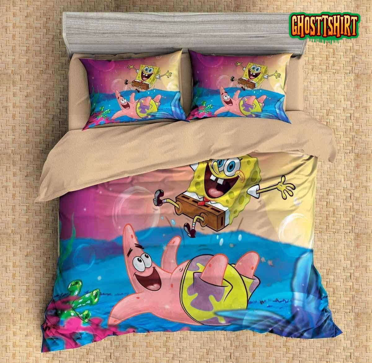 3D Spongebob Squarepants Duvet Cover Bedding Set