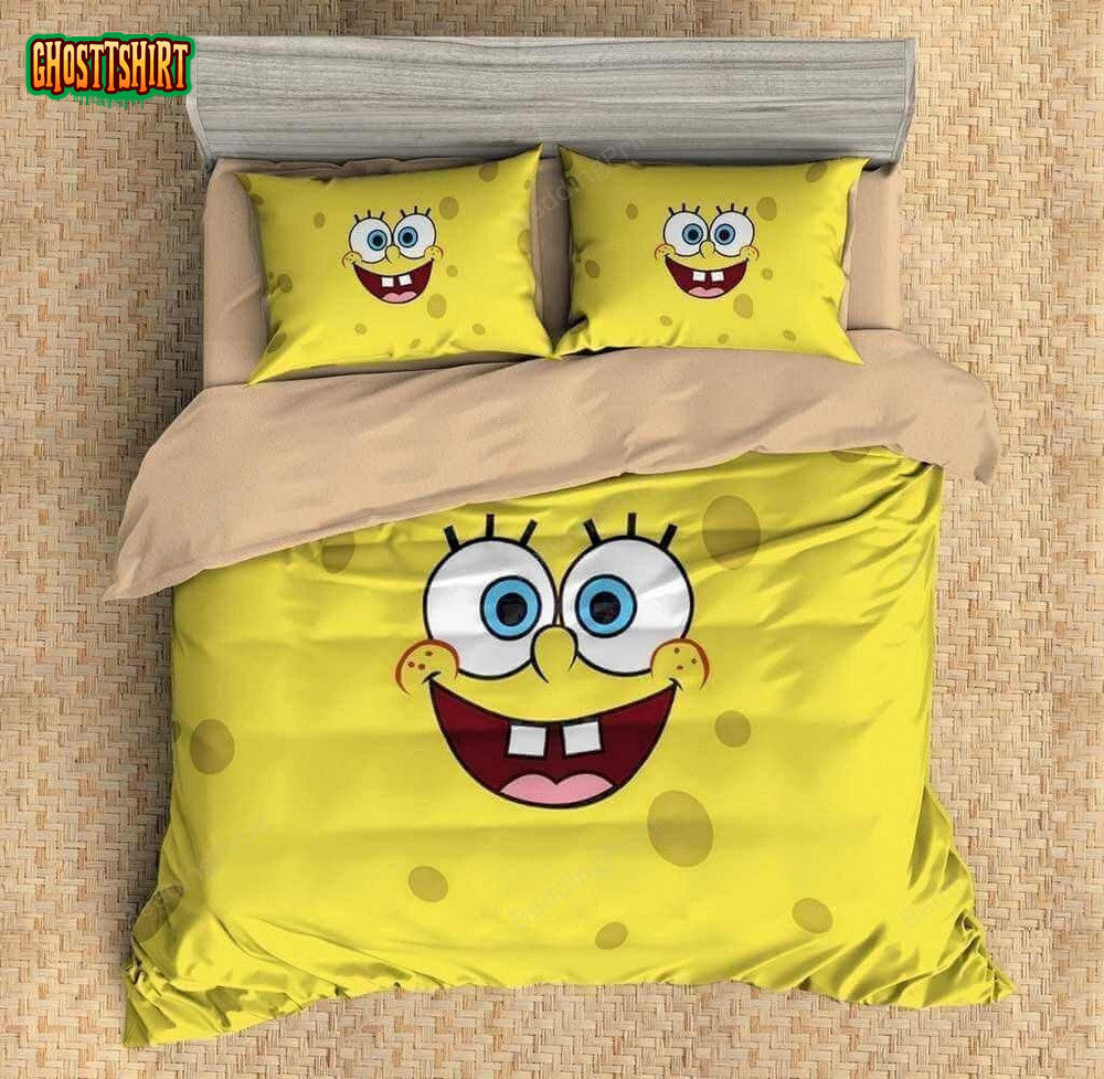 3D Spongebob Squarepants Duvet Cover Bedding Set Ver 1