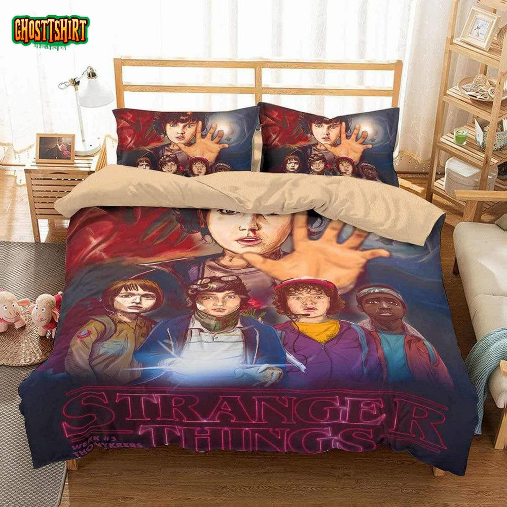 3D Stranger Things Duvet Cover Bedding Set Ver 1