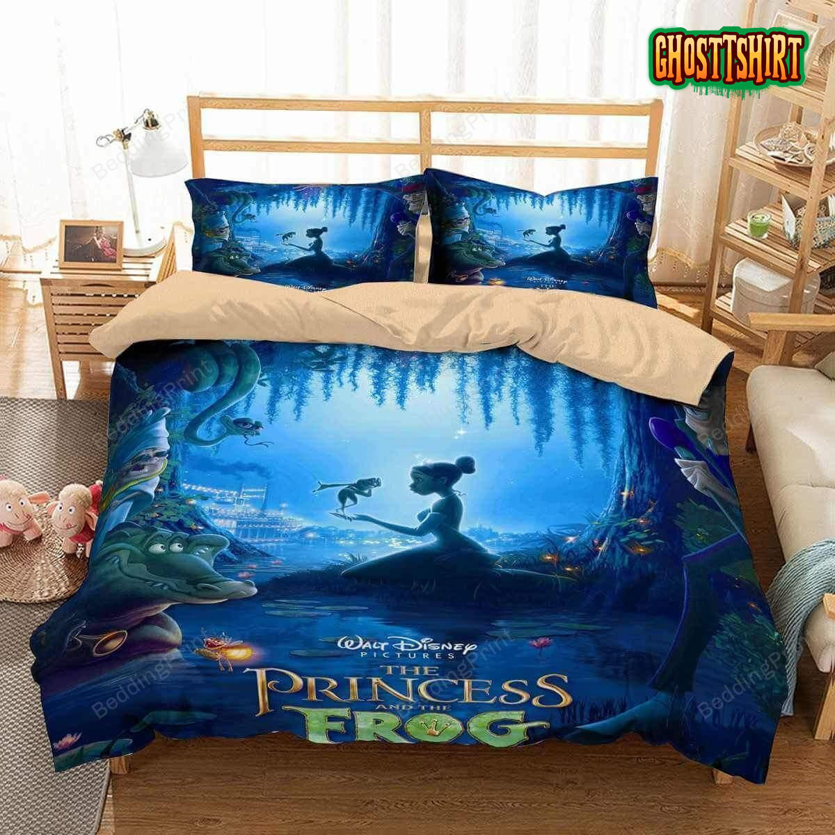3D The Princess And The Frog Duvet Cover Bedding Set