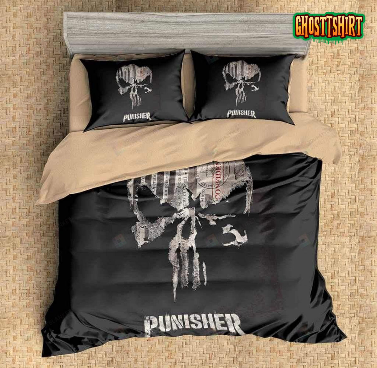 3D The Punisher Duvet Cover Bedding Set