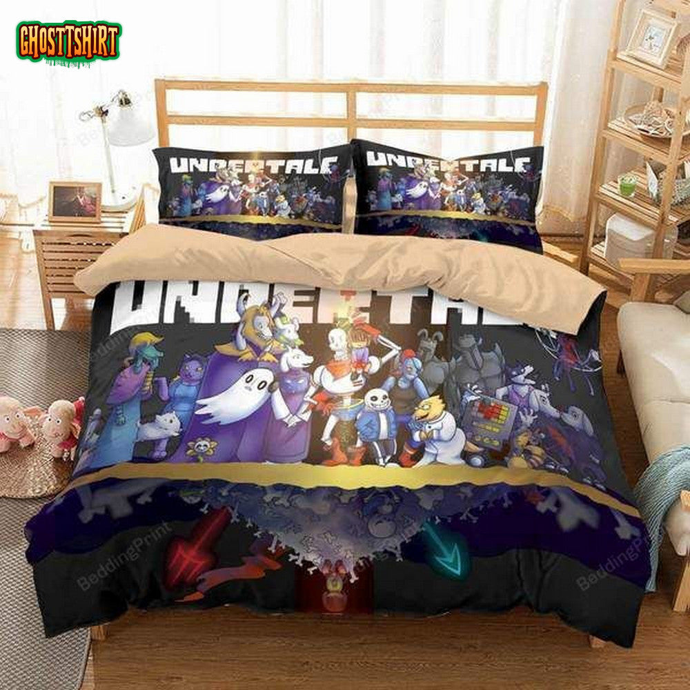 3D Undertale Video Game Duvet Cover Bedding Set