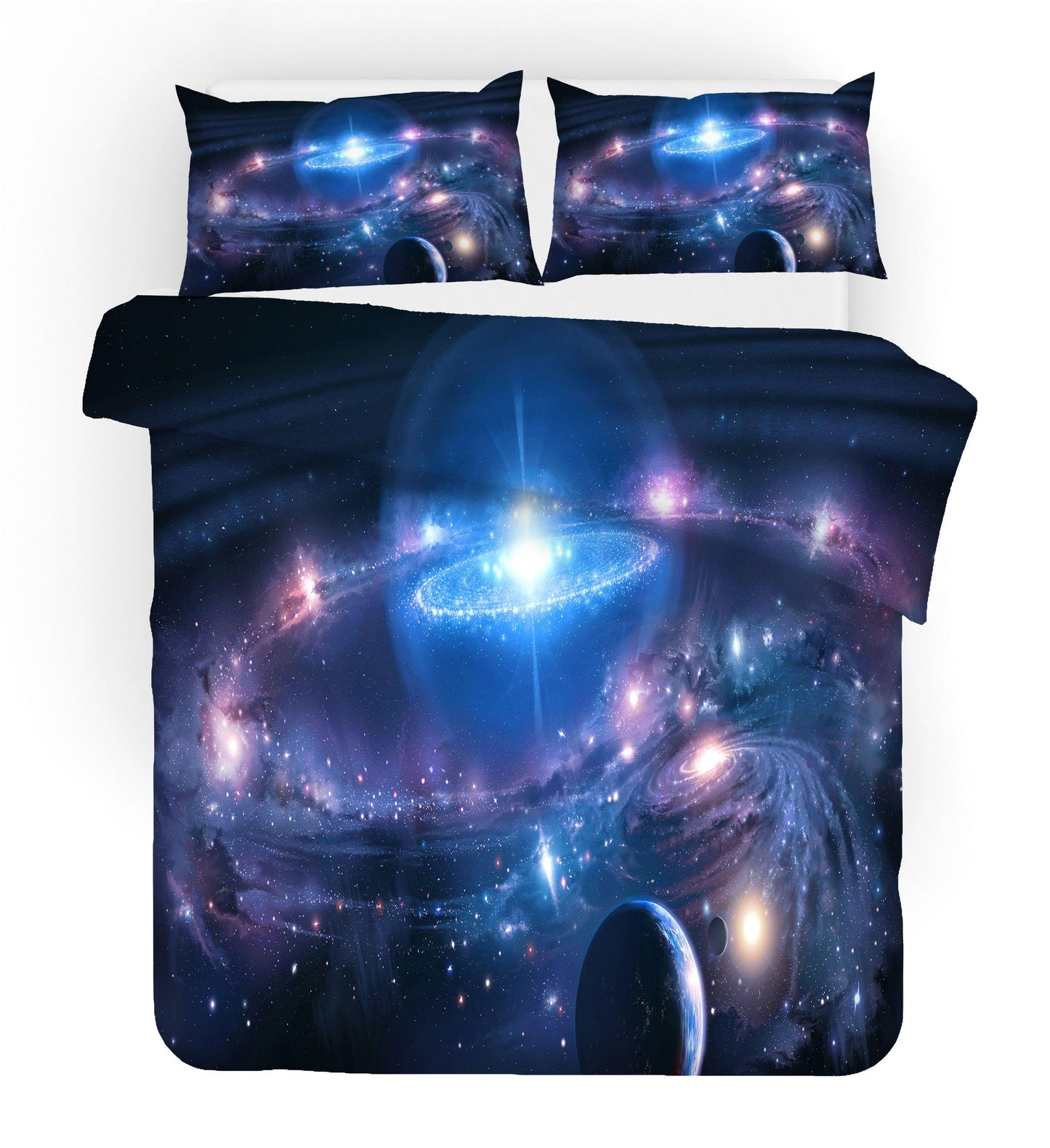 3D Abstract Space Universe Planet Quilt Cover Set Bedding Set Duvet Cover Pillowcases 126
