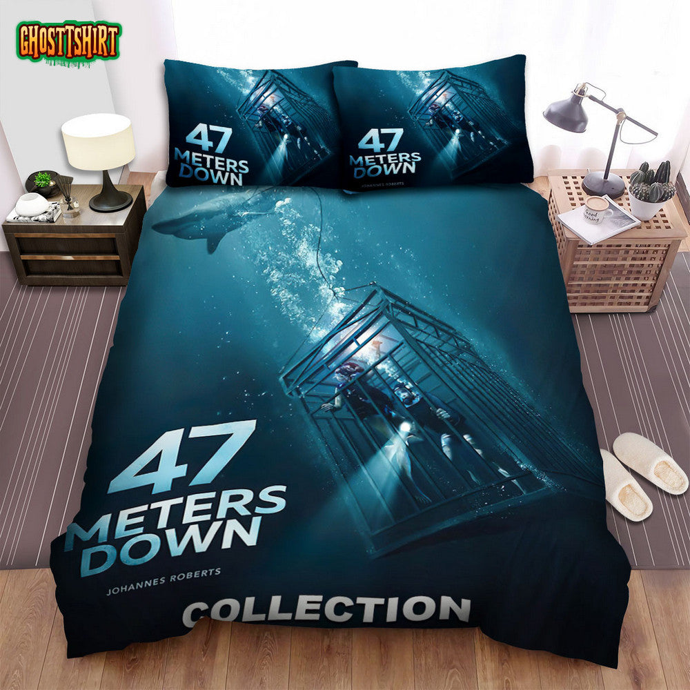 47 Meters Down Movie Poster Bed Sheets Spread Comforter Duvet Cover Bedding Set Ver 6
