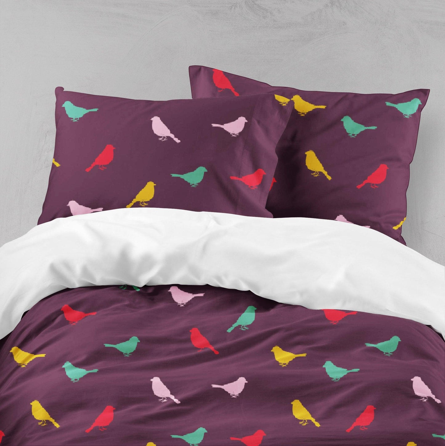 3D Bird Color Pattern Quilt Cover Set Bedding Set Pillowcases 19
