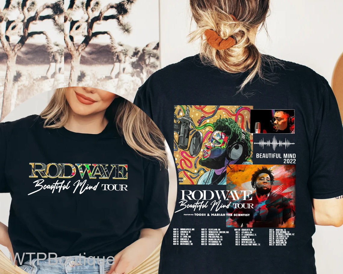 Beautiful Mind 2023 Tour Shirt, Rod Wave Beautiful Mind 2023 Tour Shirt