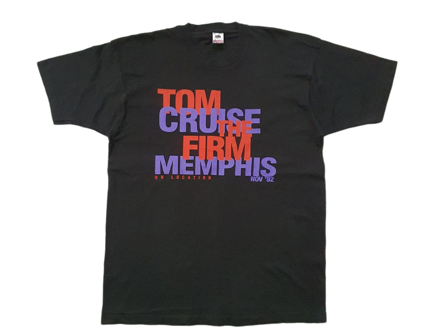 Vintage 1992 THE FIRM Tom Cruise Memphis on Location T shirt