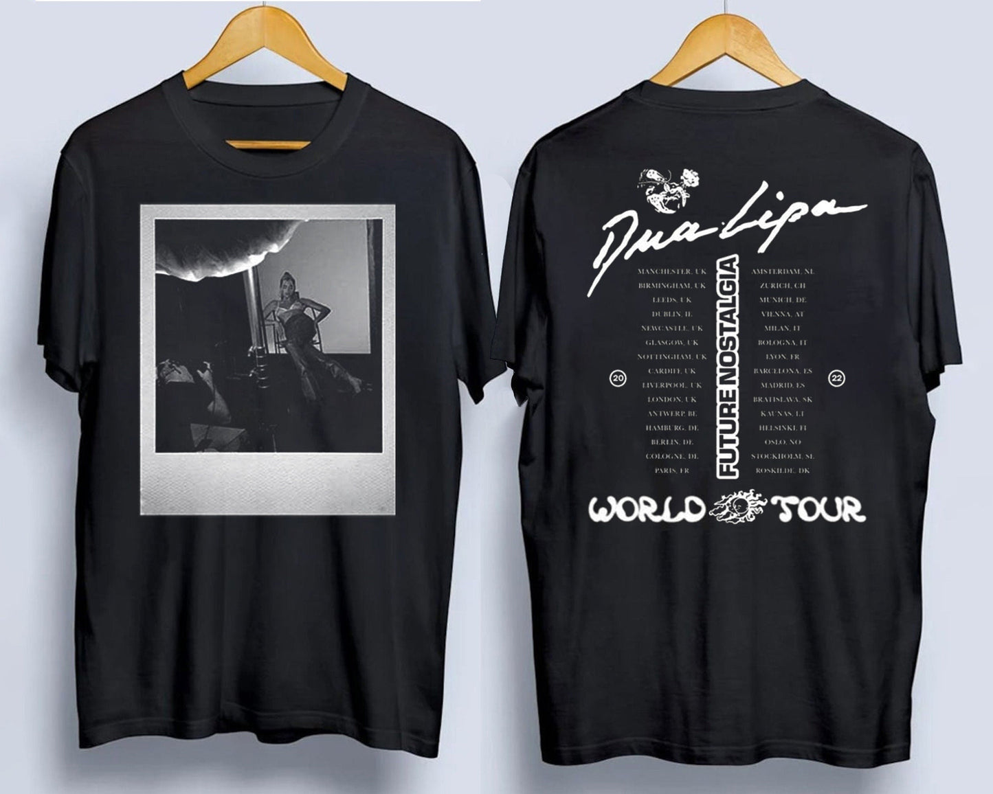 Future Nostalgia Dua Lipa Future Nostalgia Tour 2022 Double sided tshirt