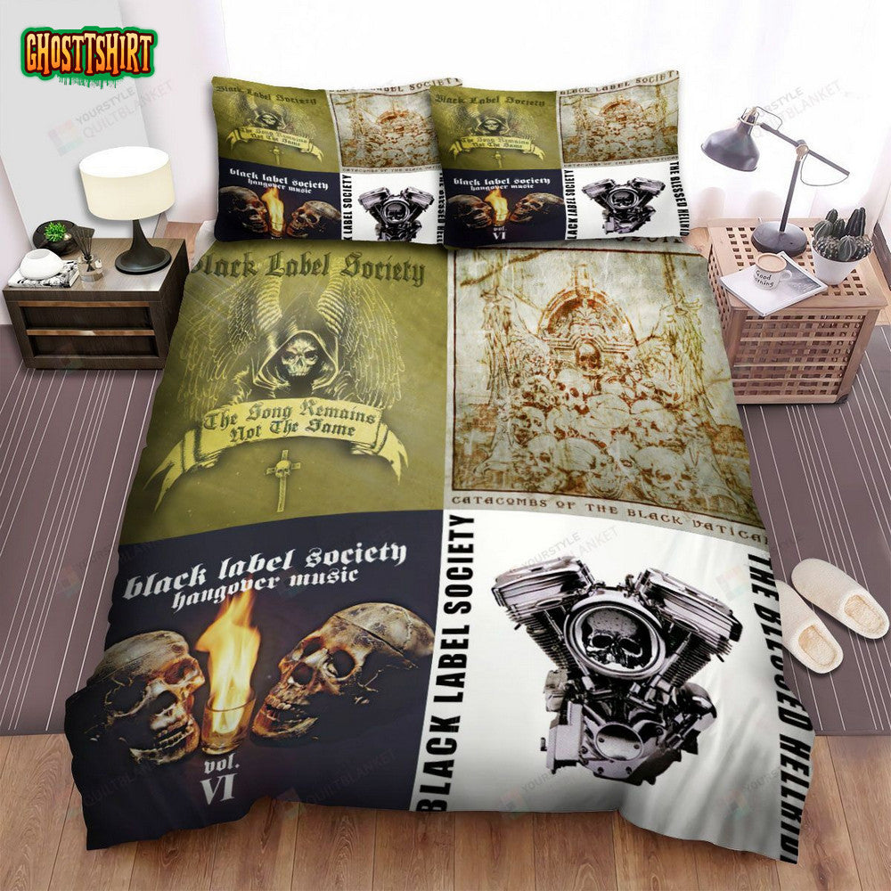 4in1 Album Cover Photo Black Label Society Bed Sheets Spread Comforter Duvet Cover Bedding Set