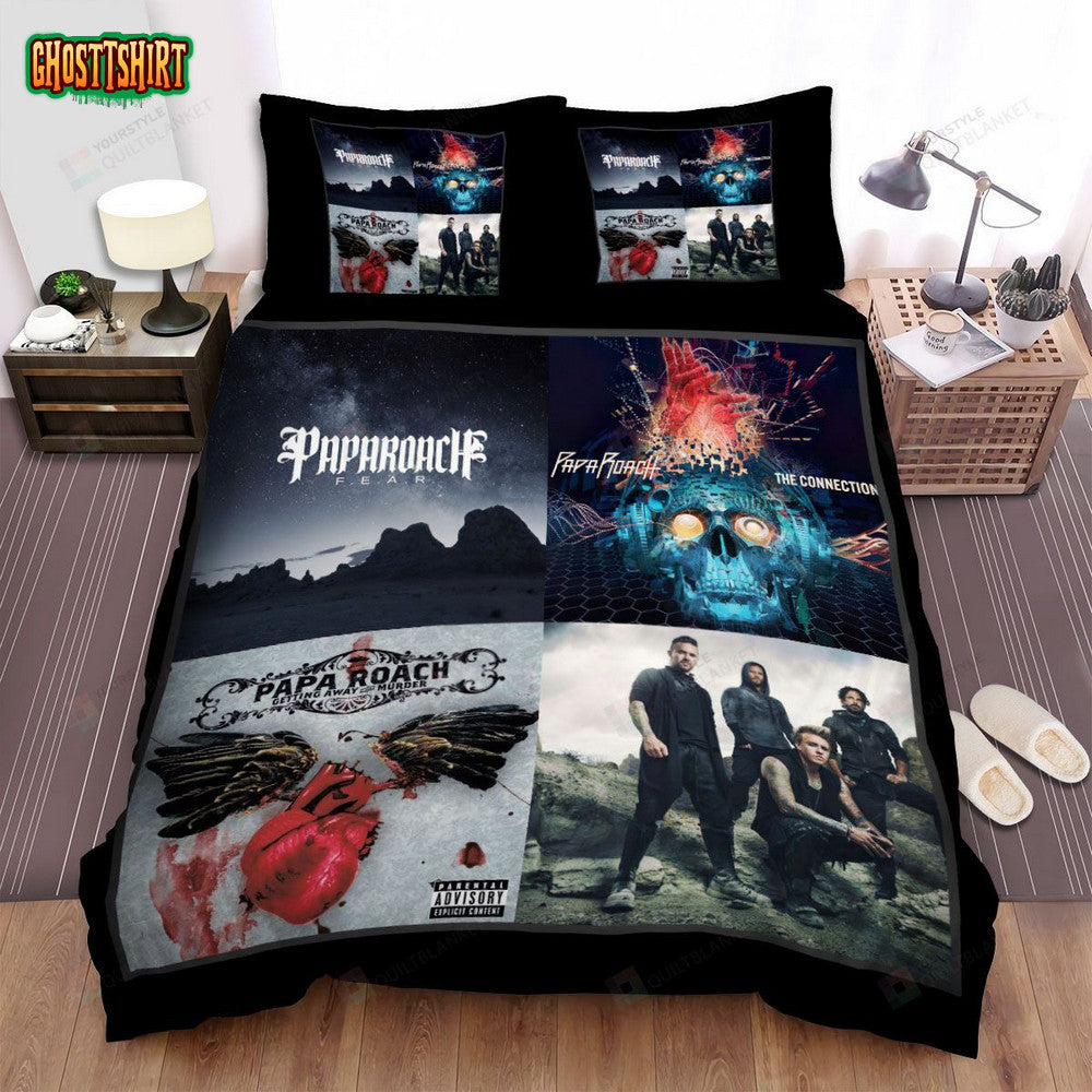 4in1 Album Photo Papa Roach Bed Sheets Spread Comforter Duvet Cover Bedding Set