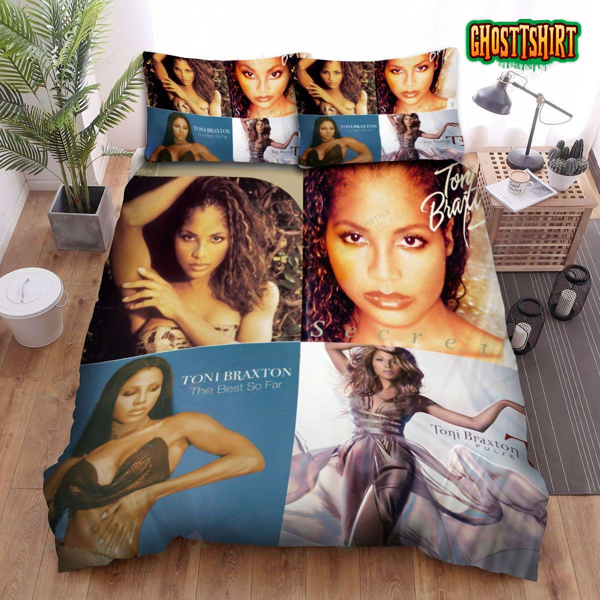 4in1 Toni Braxton Album Bed Sheets Duvet Cover Bedding Set