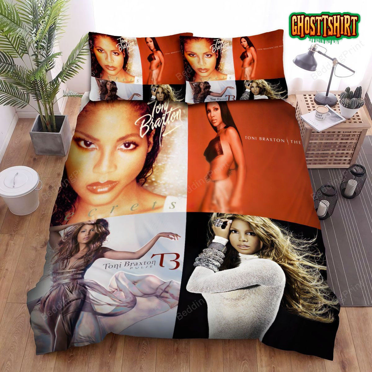 4in1 Toni Braxton Collections Bed Sheets Duvet Cover Bedding Set
