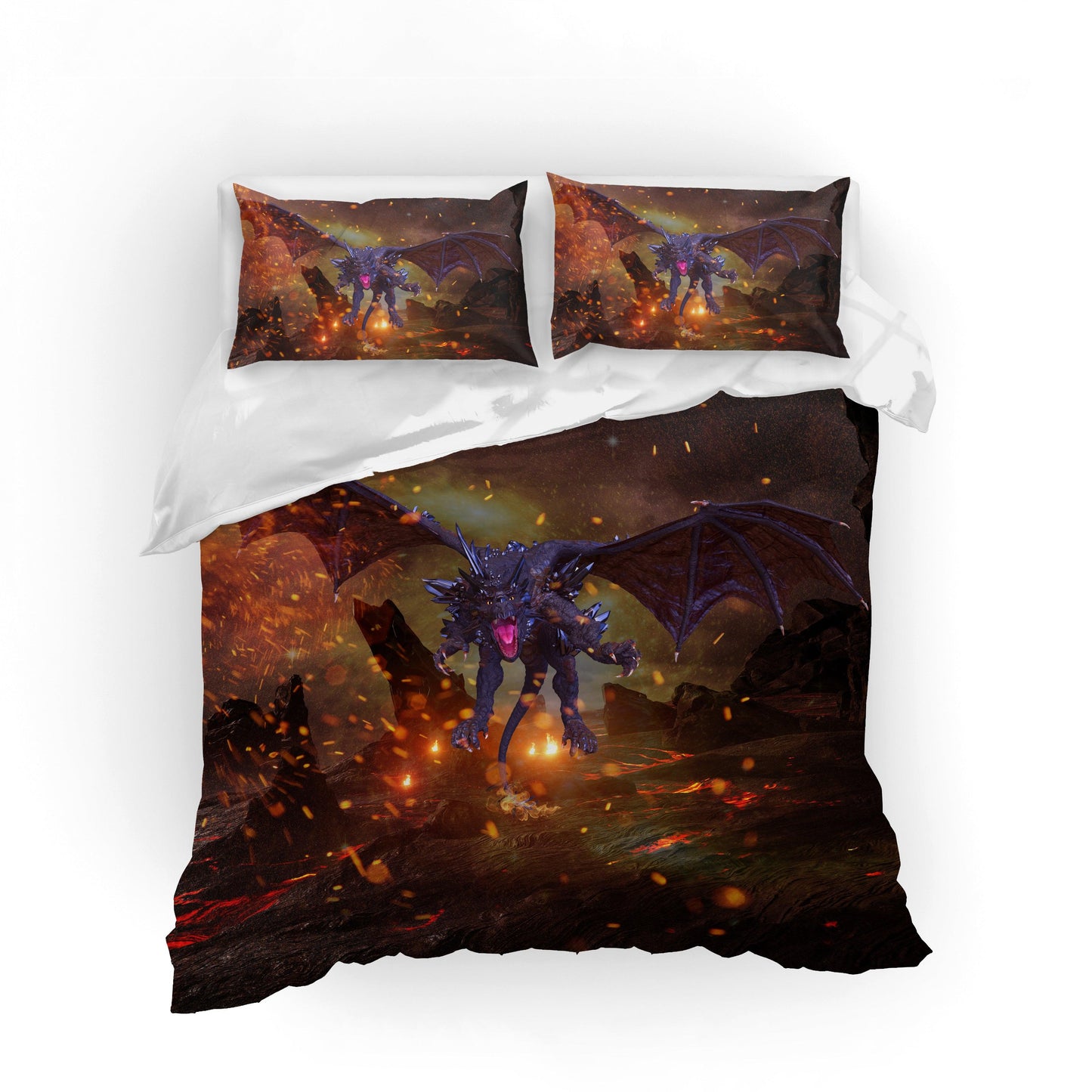 3D Abstract Pterosaur War Quilt Cover Set Bedding Set Pillowcases 25
