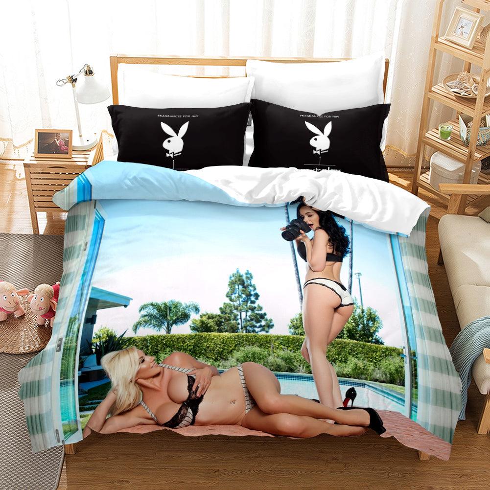 3D Bikini Girl Quilt Cover Set Bedding Set Duvet Cover Pillowcases A114 LQH