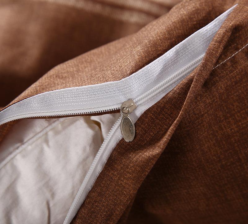 3D Brown Stripe Quilt Cover Set Bedding Set Pillowcases 38