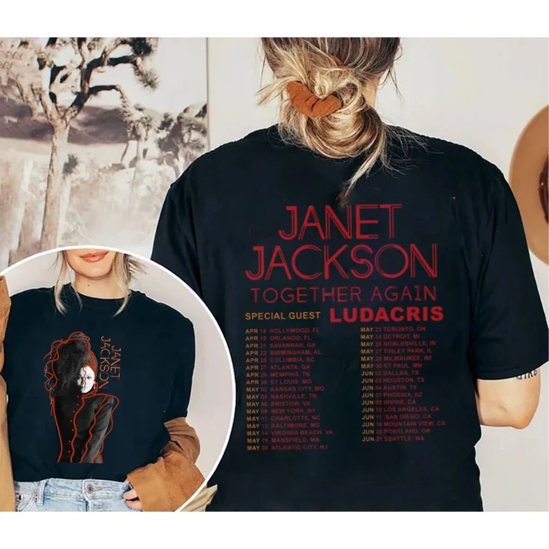 Janet Jackson Together Again Tour 2023 Shirt, Janet Jackson 2023 Shirt