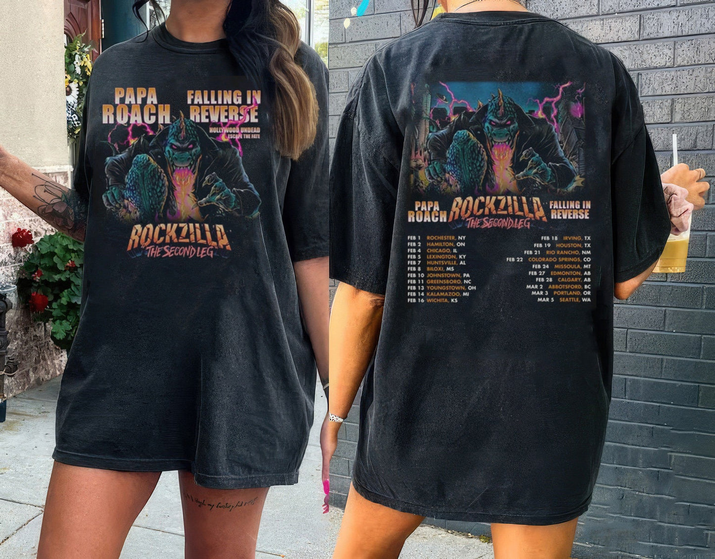 Rockzilla The Second Leg Tour 2023 T Shirt