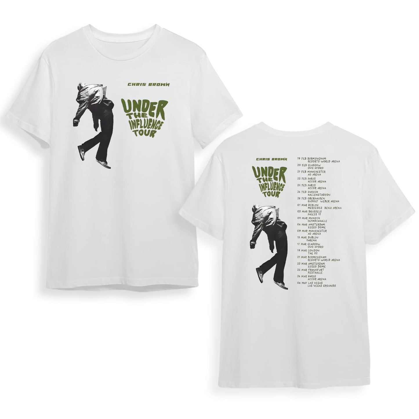 Chris Brown Under The influence Tour 2023 T-Shirt, Chris Brown Concert 2023 T-Shirt