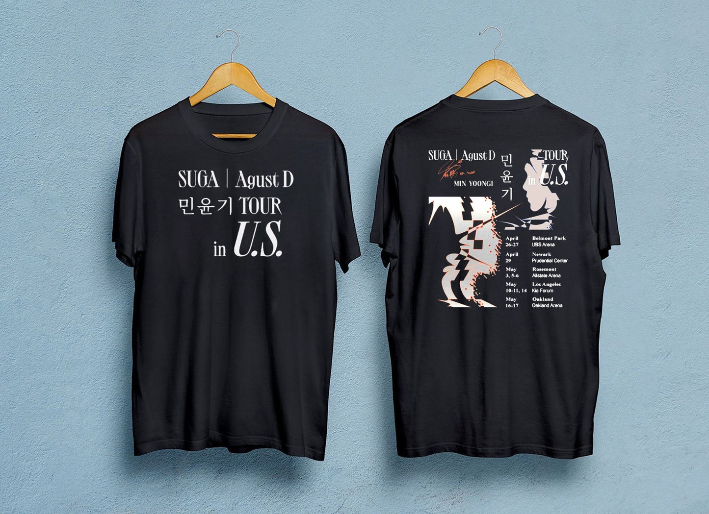 2023 SUGA Agust D Tour 2 sides T-shirt, Agust D Min Yoongi Tee, Suga Daechwita tote bag