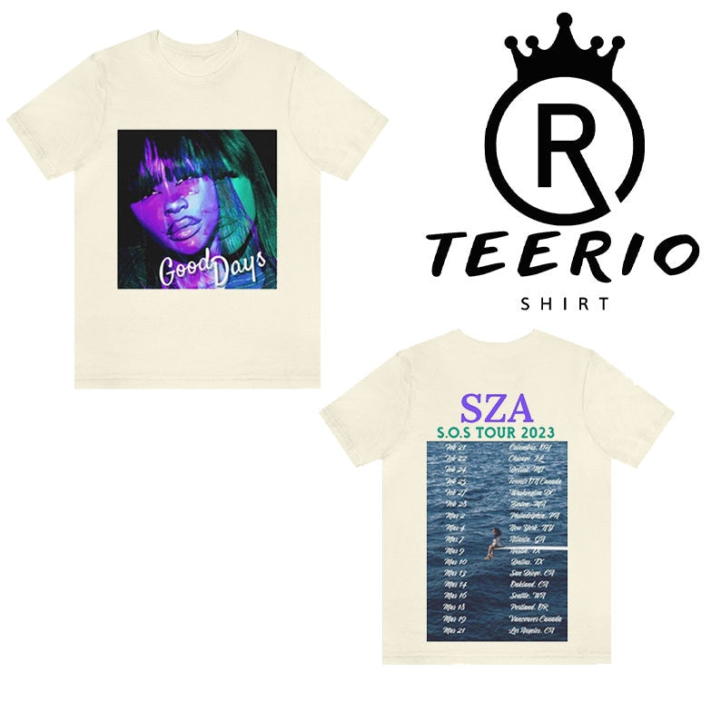 SZA SOS Tour T-shirt, Sza Merch 2023 Shirt, Sza North American Tour Merch