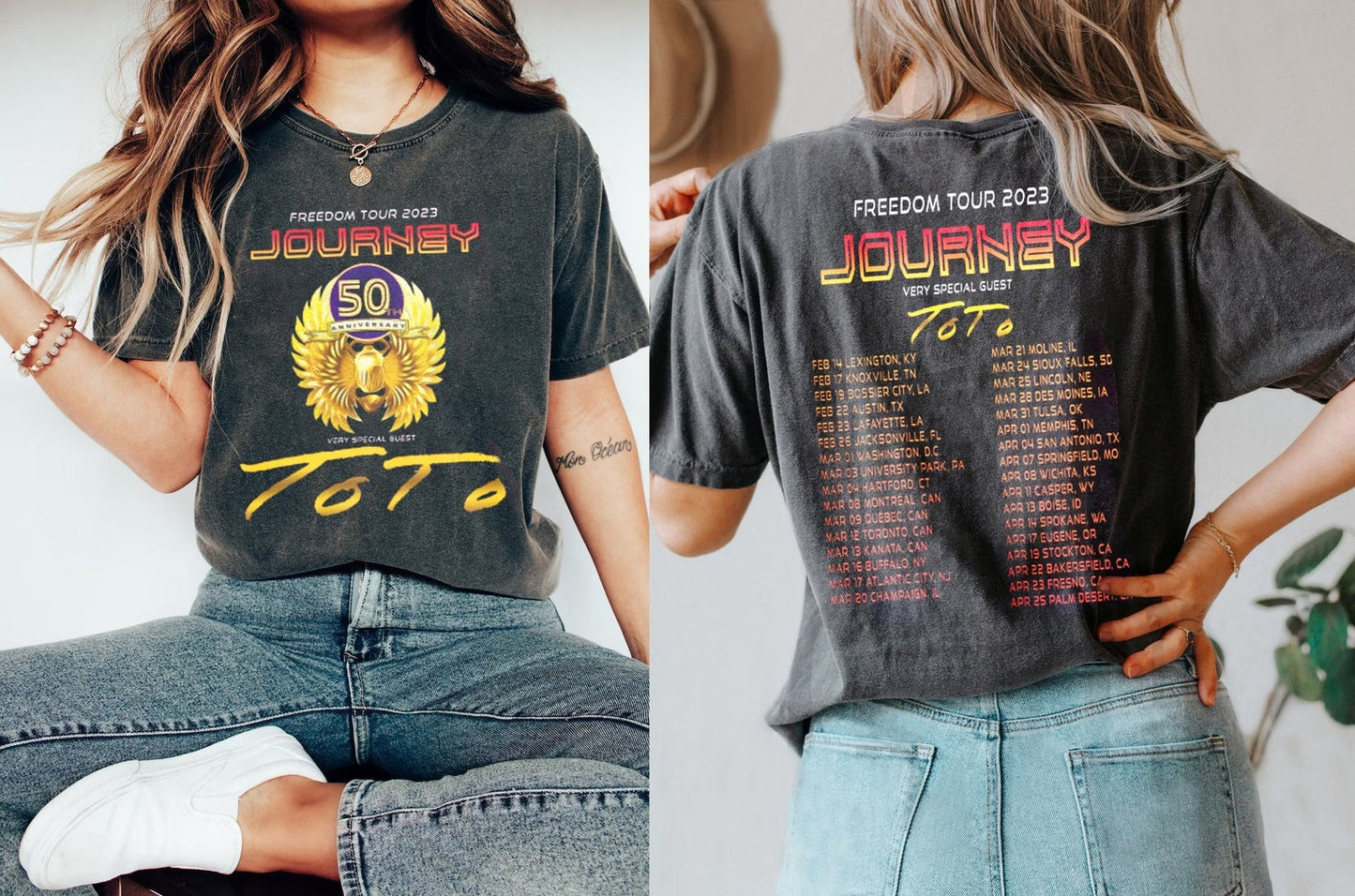 Journey 2023 Freedom Tour Shirt, 2023 Journey Tour