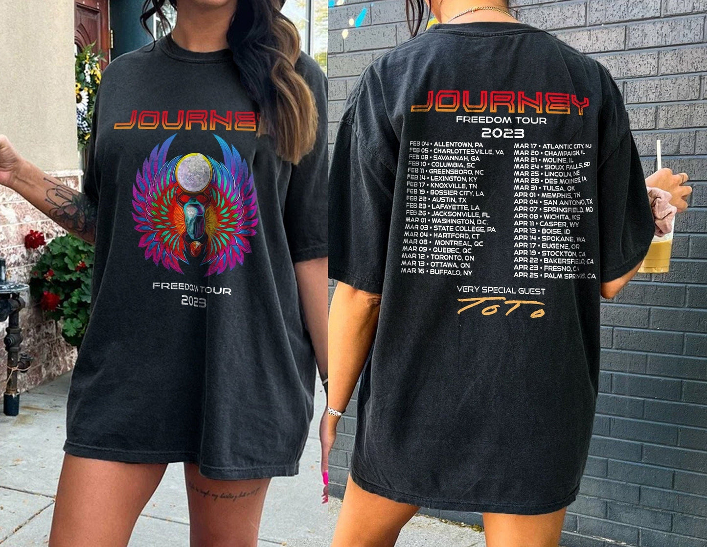 Journey Freedom Tour 2023 Shirt, Journey Band Tshirt